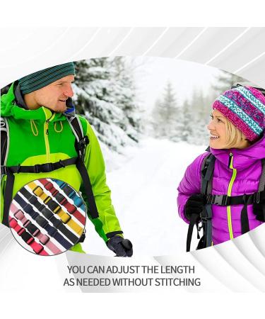 Khiry 7-Piece Chest Strap Backpack Set - Adjustable Chest Strap Satchel with Spare Buckles for Hiking & Jogging - Buy Online on GoSupps.com