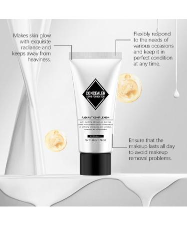  G n rique Color-matching foundation Liquid Concealer Foundation | 1.76 oz Foundation Makeup Discoloration Hydrating Liquid Base Makeup BB Cream Sunscreen for Skin Types - Buy Online on GoSupps.com