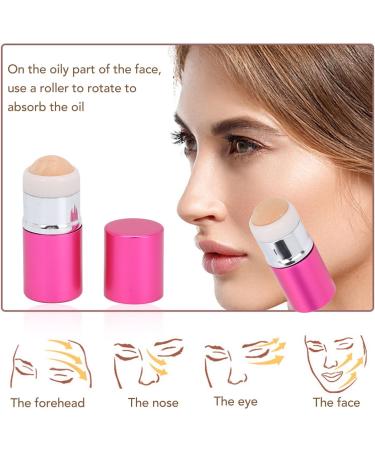 Oil Resistant Face Roller Oil Absorbing Volcanic Roller Environmentally Friendly Skincare Reusable Effective for Home (Rose Red) - Buy Online on GoSupps.com