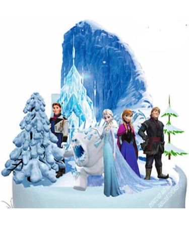 Personalised Elsa Anna Stand Up Edible Wafer Cake Decorating party - Buy Online on GoSupps.com