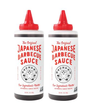 Bachan's - (2 pack) Original Japanese Barbecue Sauce, 17 Ounces. Small Batch, Non GMO, No Preservatives, Vegan and BPA free. Condiment for Wings, Chicken, Beef, Pork, Seafood, Noodle Recipes, and More. 1.06 Pound (Pack of 2)