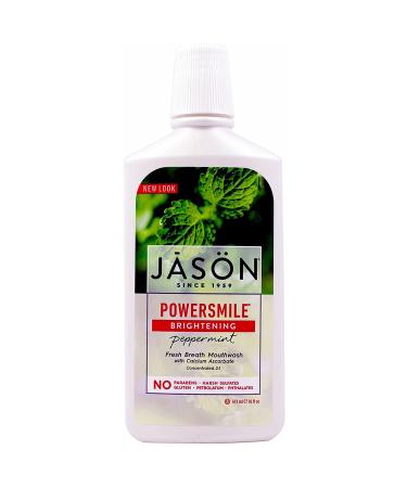 Jason Natural Powersmile Brightening Mouthwash Peppermint 16 fl oz (473 ml)