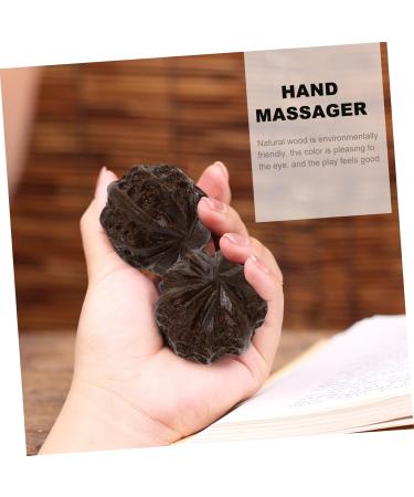 Magiclulu 12 Wooden Health Balls - Acupuncture Massage Device & Handcrafted Walnut Ornaments for Wellness & Relaxation - Buy Online on GoSupps.com