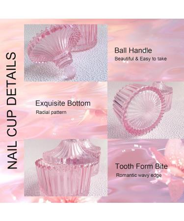 Buy CORFULRA Pink Monomer Dish - Large Dappen Dish for Acrylic Powder Nail Cup & Acetone Remover Holder - International Shipping Available - Buy Online on GoSupps.com