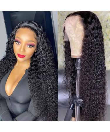 Lace Front Wigs Human Hair Water Wave 13x4 Lace Frontal Wigs Human Hair Wigs for Black Women Human Hair Lace Front Wigs Pre Plucked with Baby Hair Natural Color (20 Inch, 13x4 Water Wave Lace Front Wig) 20 Inch 13x4 Water …