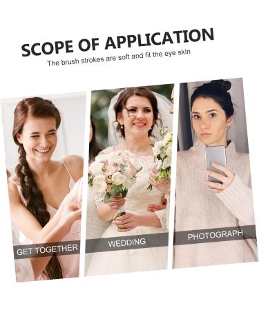 Healeved 100 Pcs Double Ended Eyeshadow Brush Eyeshadow Sticks Eye Shadow Applicator Sponges Makeup Emulsion - Buy Online on GoSupps.com