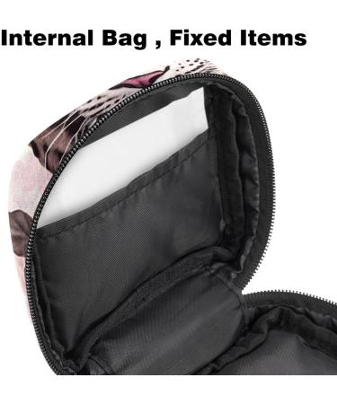 Stylish Period Bag | Leopard & Rose Print Sanitary Napkin Storage | Tampon Holder for Purse - Shop Now! - Buy Online on GoSupps.com
