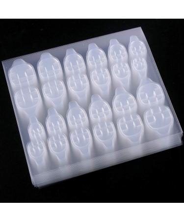 SIUSIO 50 Sheets Nail stickers Nail Adhesive tabs False Nail Tips Nail Art Transparent Double Sided Adhesive