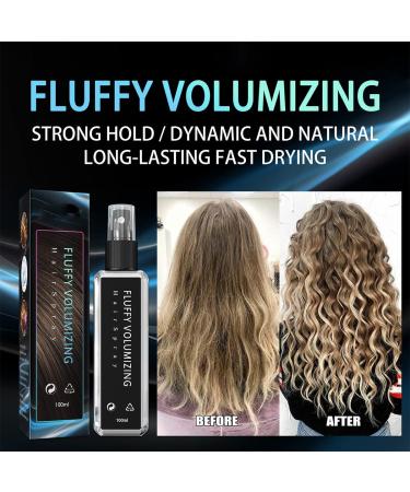 HJFCY 2pcs Fluffy Volumizing Hair Spray - Instant Non-Greasy Volumizing for All Hair Types - Buy Online on GoSupps.com