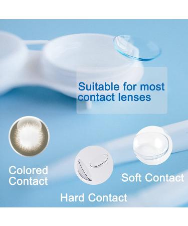 TreaHome 2 Pack Contact Lens Case - Leak-Proof Travel Kit with Cleaner, Holder, Tweezers & Remover Tool - Rose Gold - Buy Online on GoSupps.com