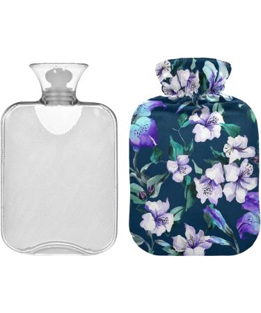 NAANLE Magic Tropical Flowers 2L Hot Water Bottle Transparent Heat Bottle for Back Pain Relief & Cold Therapy | Hand & Foot Warmer - Buy Online on GoSupps.com