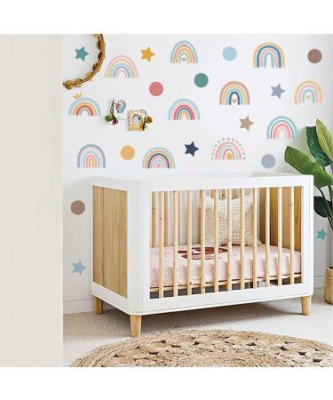 152PCS Rainbow Stars Wall Decals - DIY Stickers for Girls Bedroom & Nursery Room Decor - Buy Online on GoSupps.com