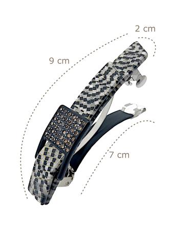 Vintage Mother of Pearl Hair Clip - Luxury Cellulose Accessory with Double Bayonet for International Shipping - Buy Online on GoSupps.com