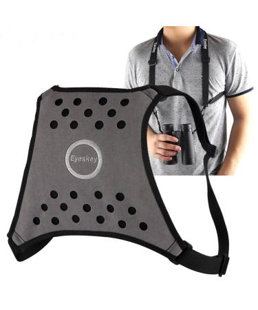 Eyeskey Binoculars Harness Light-Weight Breathable Comfortable Binocular Strap Harness -Easy to Attach and Detach Binoculars, Cameras and Rangefinders, 4oz