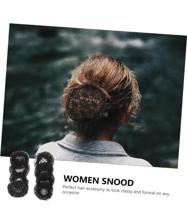 LALAFINA Black Bun Hair Net - Lightweight & Comfortable Dance Accessory for Women Dancers, Nurses, and Clerks - Buy Online on GoSupps.com