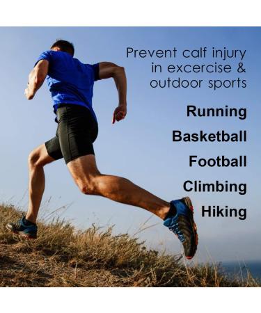 Heekooi Calf Brace Compression Sleeve (X-Large) - 1 Pair for Swelling, Shin Splints, Hiking, Training - Adjustable Support for Men and Women - Buy Online on GoSupps.com