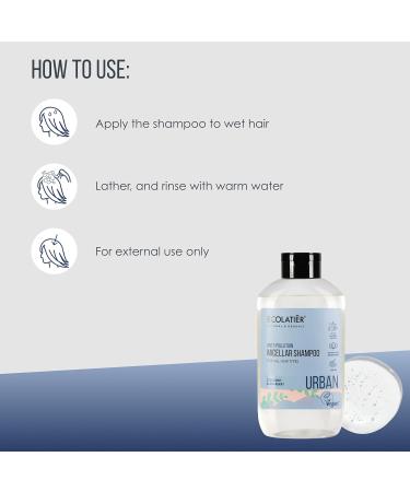 Micellar Anti Pollution Shampoo - Vegan 97.5% Natural Coconut Oil & Mulberry Detox & Moisturizing for All Hair Types - 20.3 Fl Oz - Buy Online on GoSupps.com