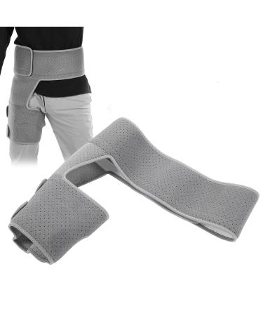 Ymiko Hip Compression Brace - Sciatica Relief Wrap with Adjustable Straps for Men & Women | Thigh Muscle Injury Recovery Support - Buy Online on GoSupps.com