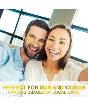 Fivewan 24k Gold Under Eye Patches - 60 Pcs Anti-Aging Eye Mask with Collagen & Hyaluronic Acid for Dark Circles, Puffiness, and Wrinkles - 30 Pairs - Buy Online on GoSupps.com