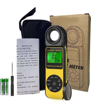 Handheld Light Meter with 1-400,000 Lux/FC Range and 270 Rotatable Detector - Ideal for Industrial, Household, Plants, Photography - Calibration Certificate Included - RQ-881D - Buy Online on GoSupps.com