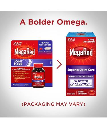 Schiff MegaRed Joint Care 60 Softgels | 60 Day Supply - Buy Online on GoSupps.com