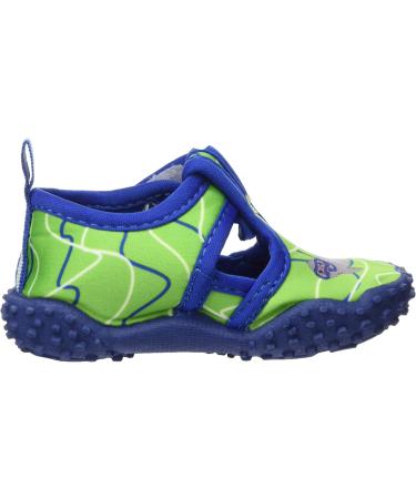 Playshoes Unisex Kids Aqua Shoes Robbe 18/19 EU - Blue Green | Lightweight & Quick-Drying Swim Footwear for Boys & Girls - Buy Online on GoSupps.com