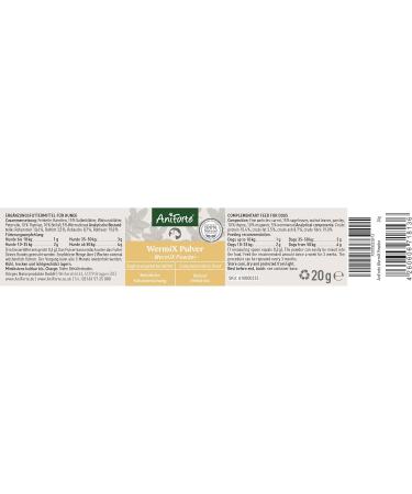 Aniforte Wersmix for Dogs 20g - Natural Herbal Support with Saponins Thyme Wormwood & Sage - Proven Alternative for 10 Years | International Shipping Available - Buy Online on GoSupps.com