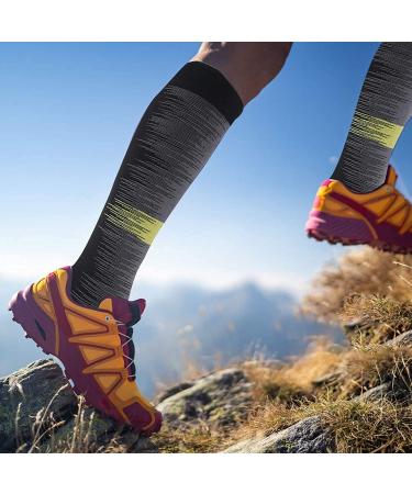 Shyl Jier Compression Stockings for Men & Women - 15-20 mmHg Support Socks for Running Hiking & Travel - L-XL 3 Pair - Buy Online on GoSupps.com