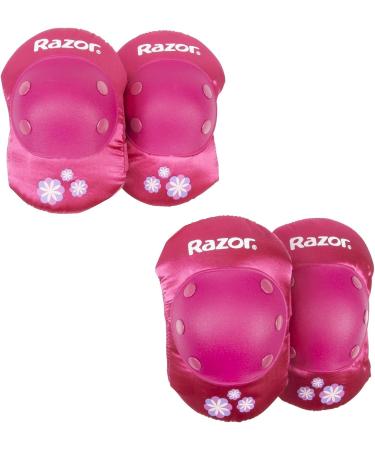 Razor Pink Child Elbow and Knee Pad Set - Protective Gear for Kids - Buy Online on GoSupps.com