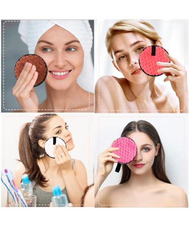 6-Pack Washable Slaughtering Pads | Reusable 11.5 cm Microfiber Cleaning Pads with Hair Band & Laundry Bag for Facial Care - Buy Online on GoSupps.com