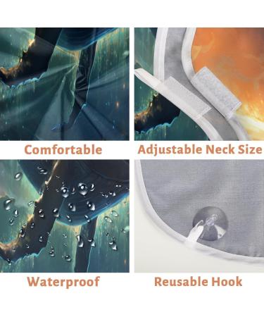 Big Whale Beard Bib Apron | Beard Hair Catcher for Men | Perfect Father's Day & Christmas Gift | Includes 2 Suction Cups - Buy Online on GoSupps.com