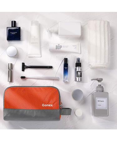 Travel Toiletry Bag Nylon Gonex Dopp Kit Shaving Bag Toiletry Organizer Orange - Buy Online on GoSupps.com