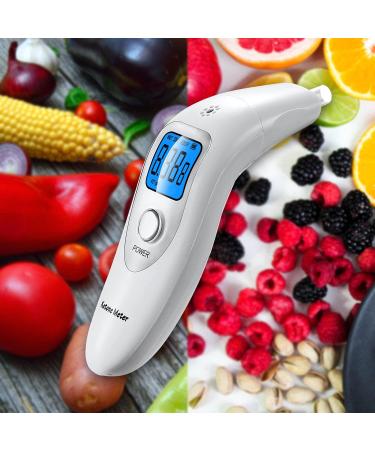 Portable Ketone Breath Analyzer - Ketosis Breath Meter for Healthy Lifestyle - Includes 10 Mouthpieces - Blue - Buy Online on GoSupps.com