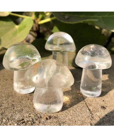 Natural Crystal Rough Home Decoration 40-50mm Crystal Mushroom Natural Clear Quartz Mushrooms Lovely Rose Crystal Gemstone Agaric Home Decoration Stones 1pc - Buy Online on GoSupps.com