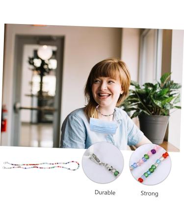 Goohochy Glasses Mask Chain Set | 2 STK Anti-Slip Adjustable Glasses Clip & Lanyard | Portable Face Mask Accessories | 50x0.3cm - Buy Online on GoSupps.com