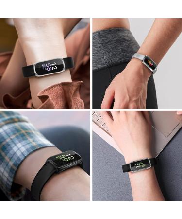 3 Pack - Fintie Case Compatible with Fitbit Inspire 3 / Inspire 2 / Inspire HR Flexible Soft Full-Around Watch Screen Protector TPU Case Cover Bumper Shell Black+Clear+Silver - Buy Online on GoSupps.com