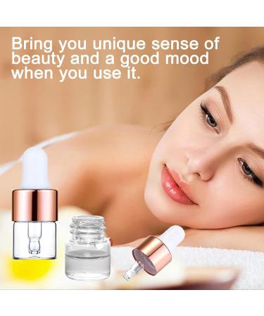 Yalbdopo 24Pcs 1Ml Frosted Glass Sample Dropper Bottles Empty Mini Bottles with Dropper Pipettes Rose Gold Metal Cap Refillable Sample Container for Essential Oils Perfume Cosmetic Liquid Frosted Glass Rose Golden Cap - Buy Online on GoSupps.com