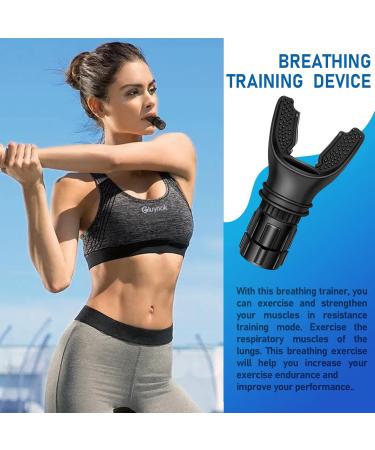 Portable Respiratory Trainer - Improve Breathing Capacity | Adjustable Resistance Exercise Device | Easy to Clean International Shipping - Buy Online on GoSupps.com