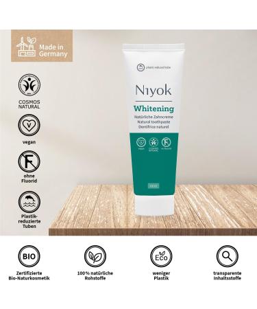 Niyok Whitening Toothpaste Mint 75ml - Natural Fluoride-Free Vegan & Eco-Friendly Remineralizing Care for White Teeth - Buy Online on GoSupps.com