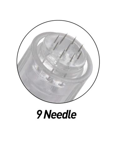 Bowka 9 Pins Microneedling Pen Needles - 10 Universal Replacement Needles for Adjustable Electric Derma Pen - Buy Online on GoSupps.com