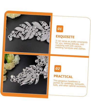 Housoutil Hair Comb Pearl Headpiece Gel Nail Kit Hair Clips Pearl Barrette Wedding Shower Stool Rhinestone Headpiece Classroom Bride Rhinestone Crystal Hair Accessories - Buy Online on GoSupps.com