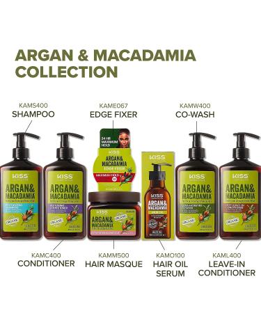 KISS Argan & Macademia Reparative Hair Oil Serum 100mL - Nourishing Hair Treatment - Buy Online on GoSupps.com