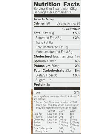 Nature Valley Almond Butter Sandwich Biscuits - 30 Count (1.35 oz/pouch) - Buy Online on GoSupps.com