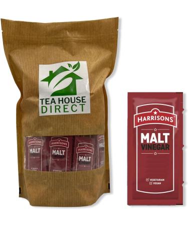 Harrisons Malt Vinegar Sauce Sachet | Suitable for Vegetarians and Vegan | Soya Garlic & Gluten Free | Distinctive Slightly Sweet & Malty Flavor | 350 Sachets - Buy Online on GoSupps.com