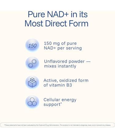 ProHealth NAD+ Pro (15 Grams) - NAD+ Boosting Formula - Pure Nicotinamide Adenine Dinucleotide Bioavailable Powder Longevity - Buy Online on GoSupps.com