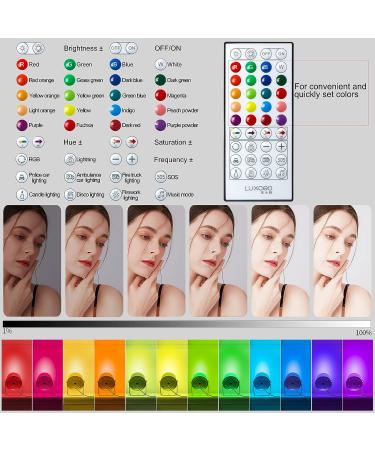 LUXCEO 10W RGB LED Video Light with Remote Control - Dimmable Photography & Video Lighting with Full Colors, Music Sync, 10 Scene Modes - Perfect for Background Light in Photography & Video Shooting - Buy Online on GoSupps.com