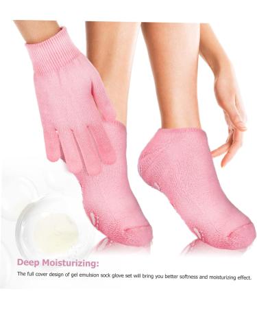 FRCOLOR Moisturizing Cover 4 Sets Spa Moisturizing Socks Skin Cotton Gloves Moisturizing Gloves Overnight - Buy Online on GoSupps.com
