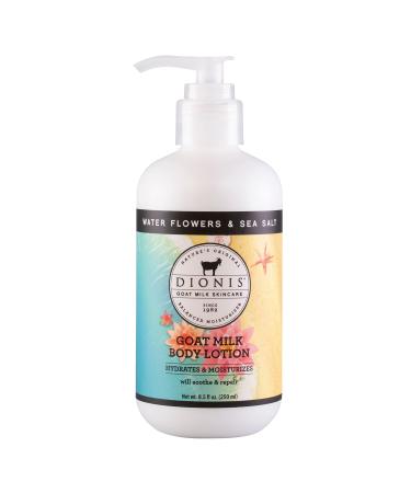 Dionis Goat Milk Skincare Water Flowers & Sea Salt Scented Body Lotion- Lotion For Hydrating & Moisturizing Dry Sensitive Skin -Made in The USA- Cruelty Free & Paraben Free Body Lotion with Pump 8.5oz