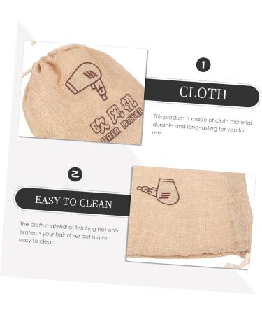 Baluue 6 Pcs Drawstring Fabric Bags Travel Organizer Pouch Hair Stylist Case Hair Tool Bag Hair Dryer Cloth - Buy Online on GoSupps.com