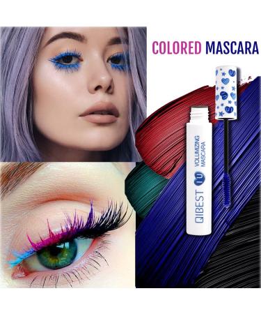 QiBest 7-Color Mascara - Washable, Plump & Thick | Cruelty-Free Japanese Formula | Smudge-proof, Long-wearing & Colorful Mascara - Buy Online on GoSupps.com